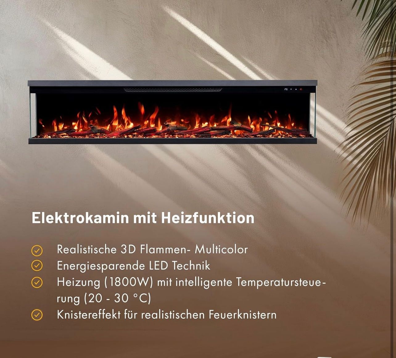 Cheminée: Elektrokamin Insert 152 mit realistischem 3D LED-Feuer - – Neu und originalverpackt aus Amriswil von JaJa-Express 3
