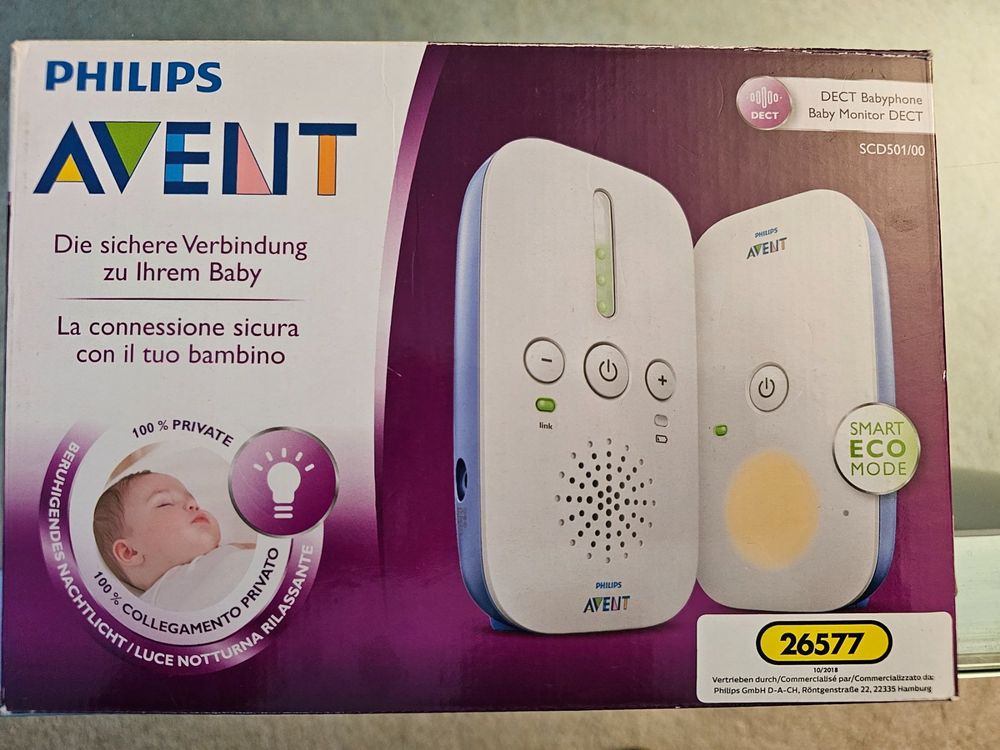 Philips Avent Dect SCD501/00 Babyphone | Kaufen auf Ricardo