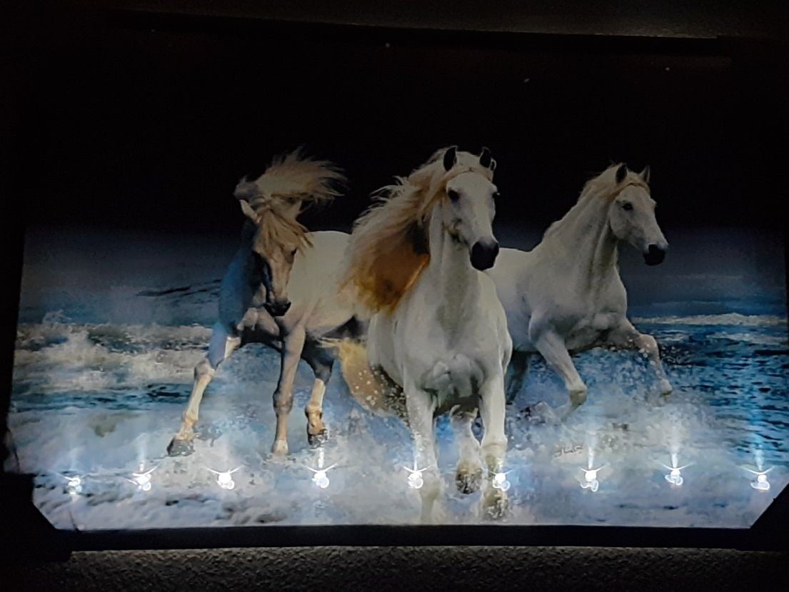 Poster & Bilder: LED Art The with horses Kunstbild gross – Neu und originalverpackt aus Kilchberg ZH von ruedi34 3