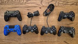 6x Sony PlayStation Controller – PS4 / PS3 / PS2 – defekt