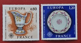 FRANCE EUROPE PORCELAINE SEVRES FAIENCE DE STRASBOURG 1976**