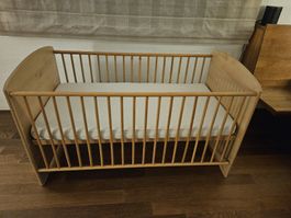 Babybett aus Holz, gebraucht!