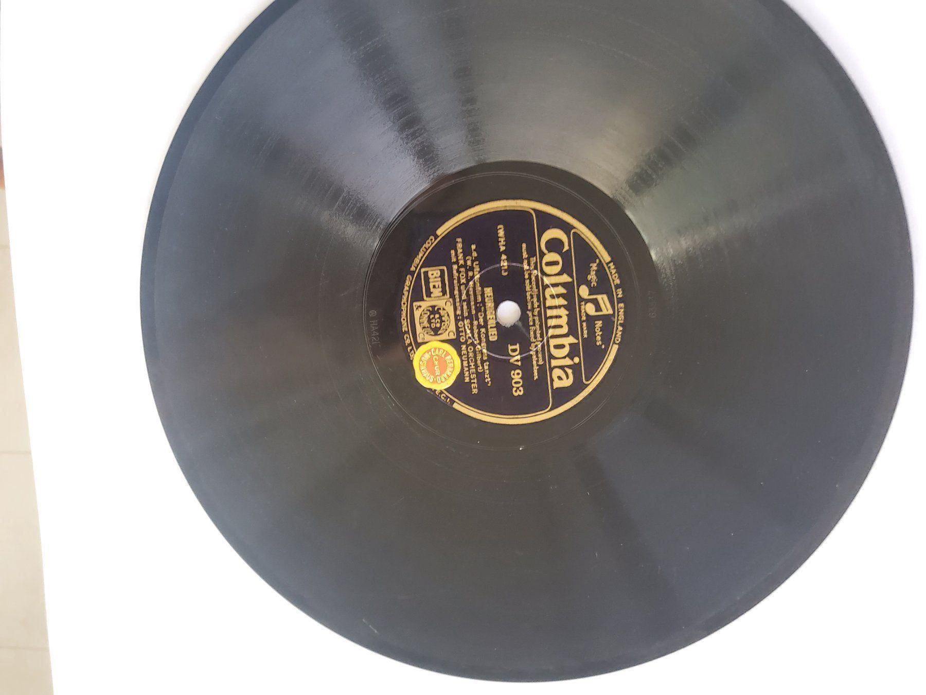 Dischi in vinile: Schellackplatte W.R. Heymann Robert Gilbert Columbia 1930 er – Nuovo e nell'imballaggio originale da Unterägeri venduto da 0alfa0 4