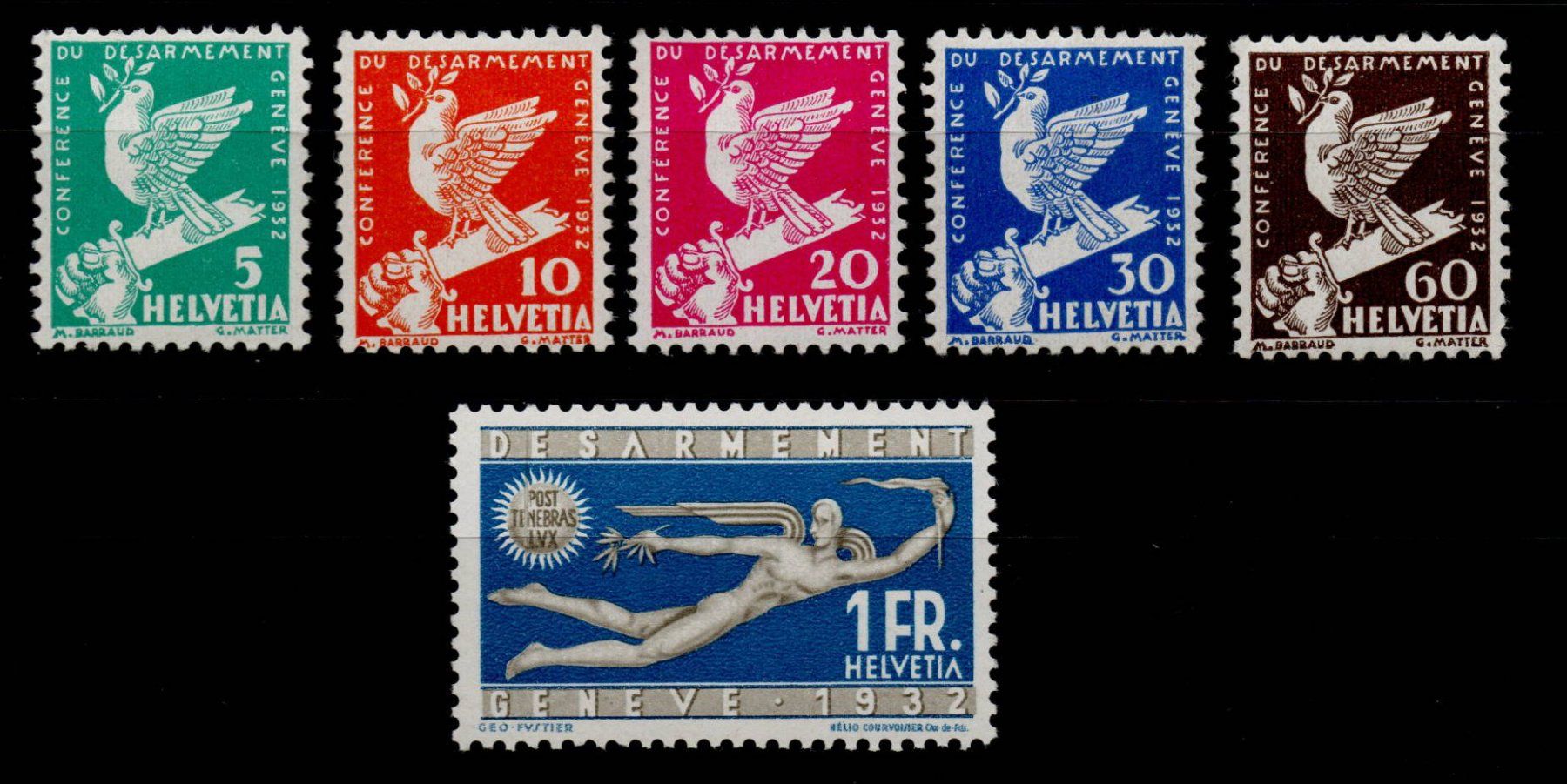 Tutti i francobolli: 1932 Abrüstungskonferenz postfrisch – Usato da Wallisellen venduto da han_z8cl