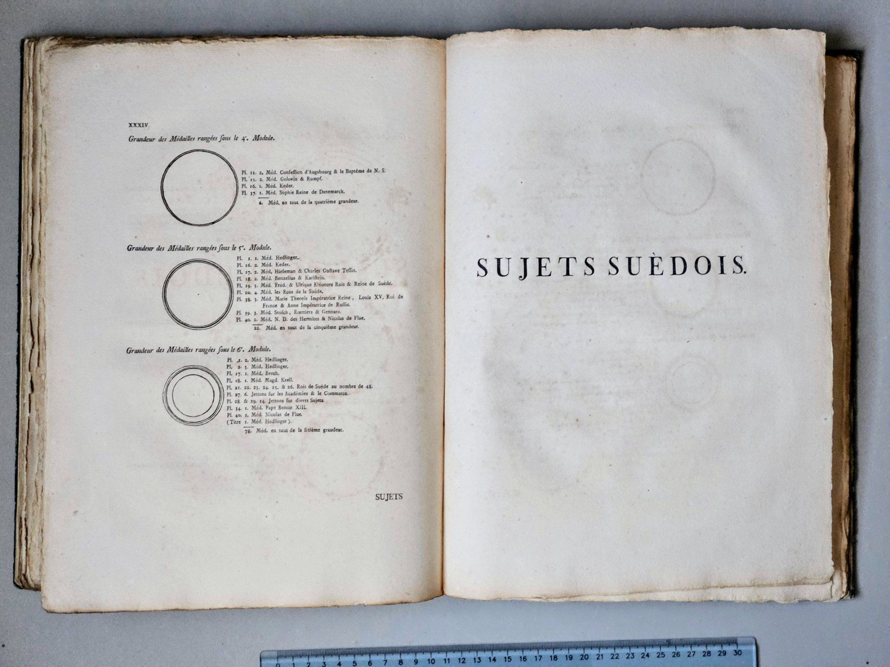 Libri: Oeuvre du Chevalier Hedlinger, Basle 1776 – Usato da Lugano venduto da Numisartes 8