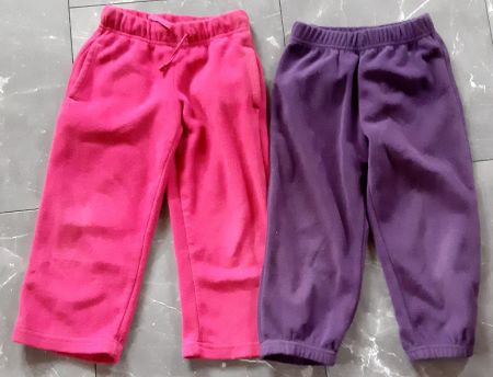 2x Mädchen Fleecehosen Gr.98
