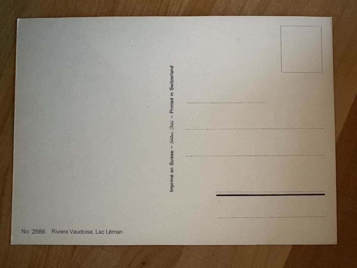 Cartoline postali: AK von Riviera Vaudoise / Lac Léman – Usato da Rümlang venduto da Kartenpost1 1