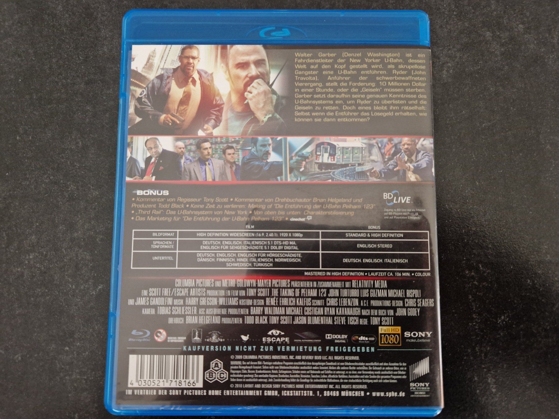 Tutti i DVDs: U-Bahn Pelham 123 Blu-Ray Topzustand – Usato da Buchs SG venduto da Herc01 2
