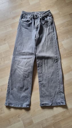 Only! Stylische graue wide leg Jeans, Gr. 27/30