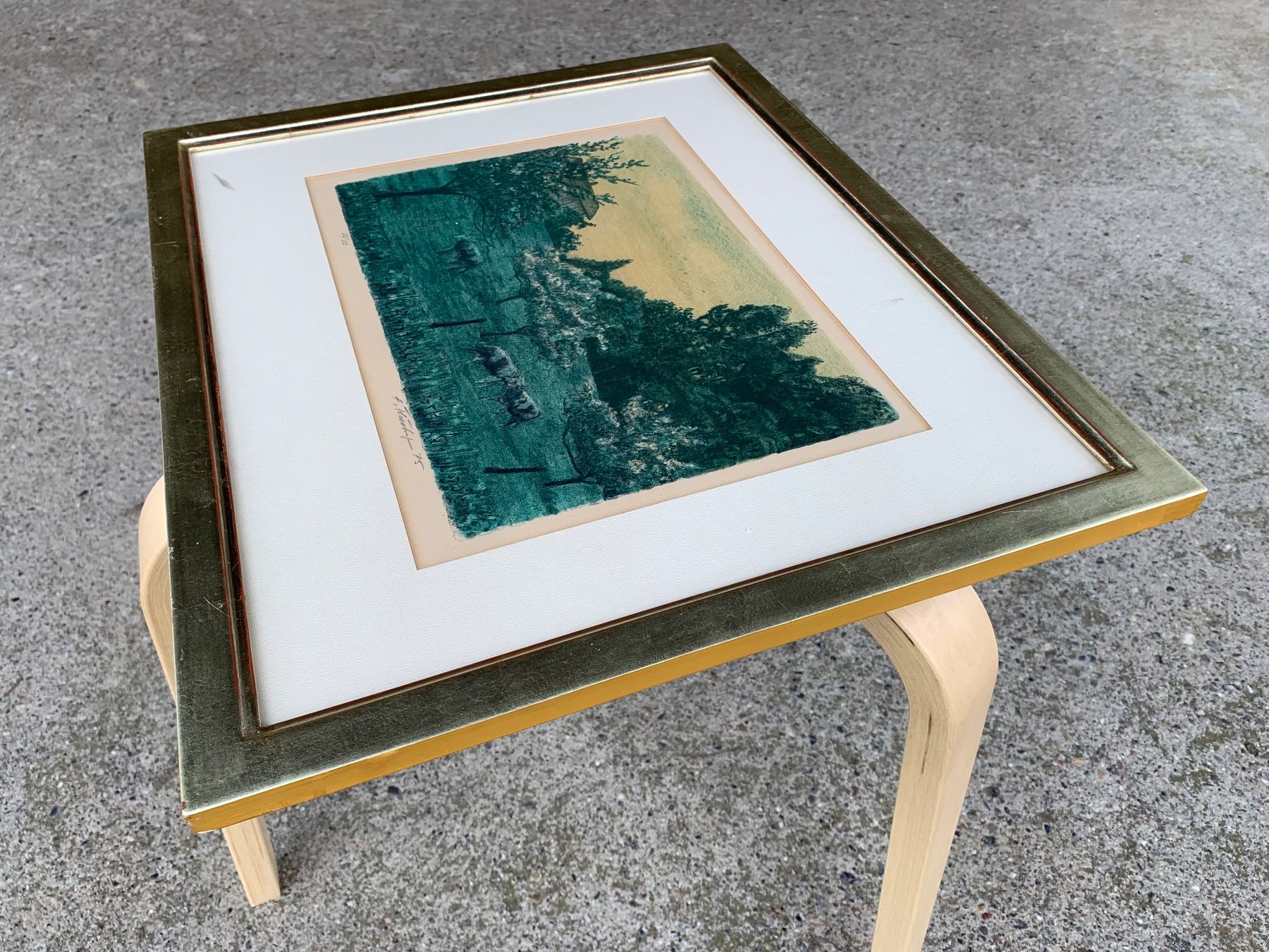 Campanacci mucche: schöne Lithographie von Hansjörg Flückiger – Usato da Feldbach venduto da Olive1 3