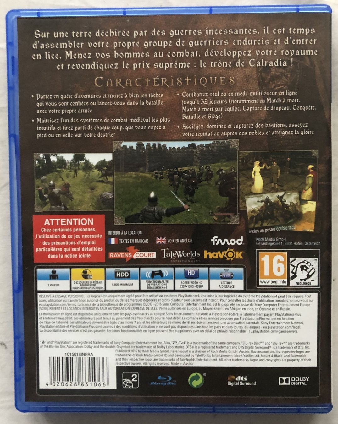Giochi: PS4 - MOUNT & BLADE - WARBAND – Usato da Schaffhausen venduto da durruti 2