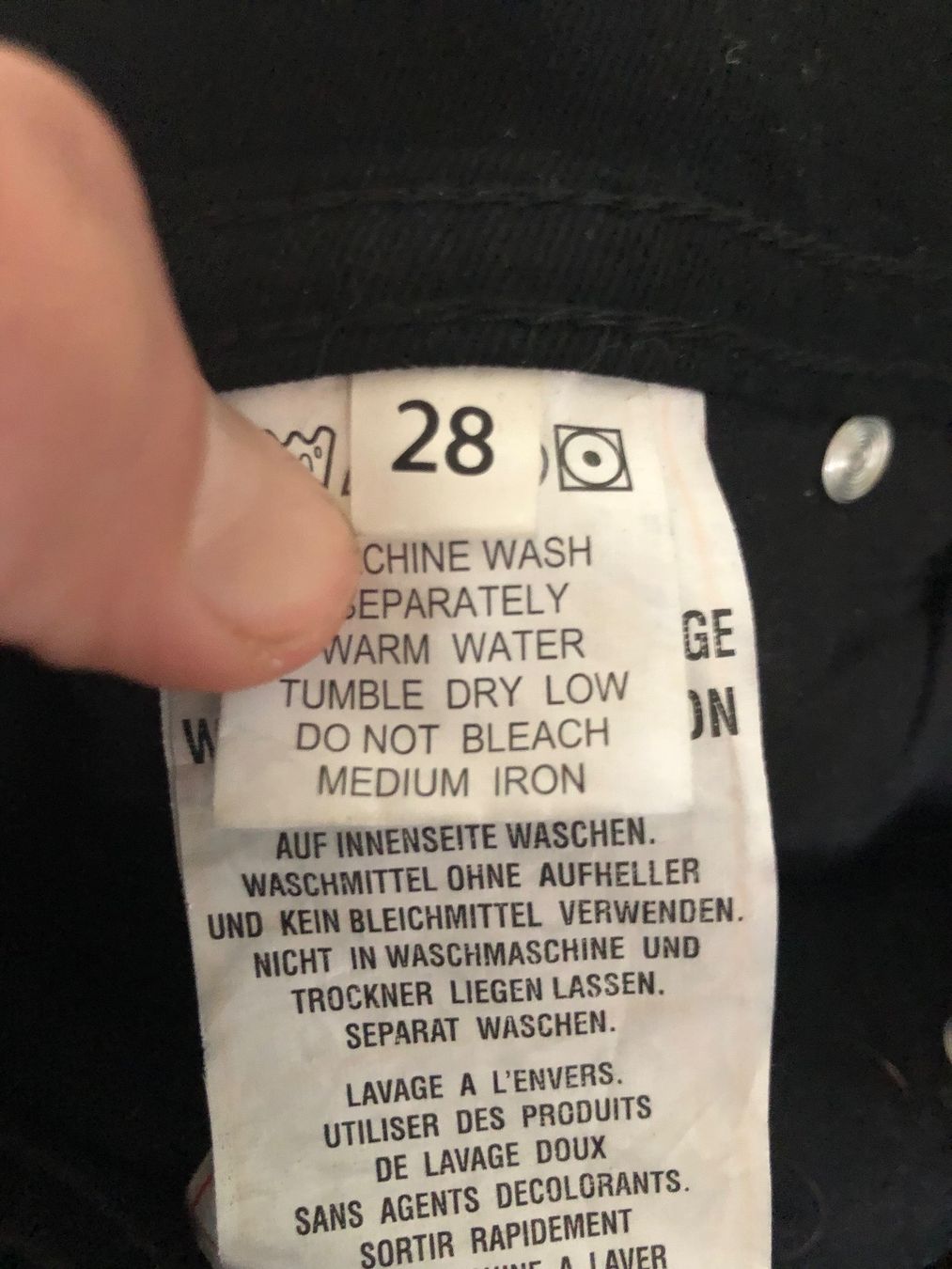 Jeans: Driver Jeans, schwarz, Grösse 28 – Neuf (Voir description) à Kirchdorf AG par Garten2020. 6