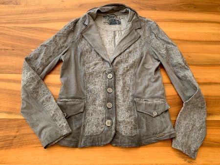 SIMCLAN Luxus Blazer Jacke grau Gr. 40