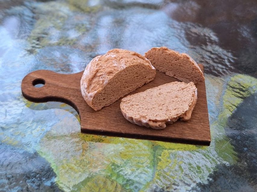 Case e mobili per bambole: Handmade Holzofen Brot – Nuovo (secondo la descrizione) da Zürich venduto da HandmadeTinyFood 2