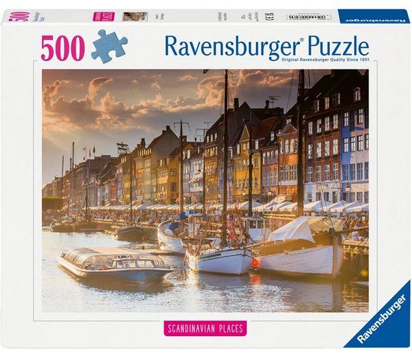 Ravensburger Puzzles: Ravensburger 500 Teile Puzzle Kopenhagen Sunset – Neu und originalverpackt aus Oensingen von Liquidations-Shop