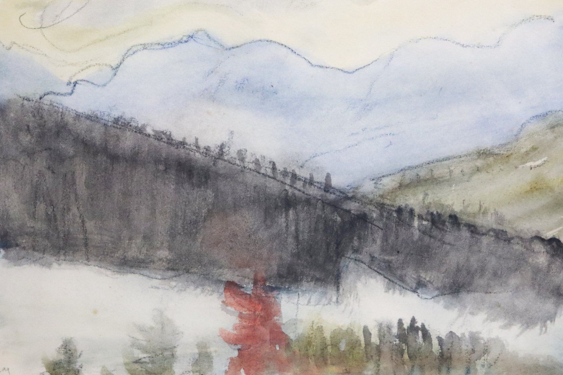 Gemälde: Ernst Morgenthaler 1887-1962, Aquarell, monogrammiert – Gebraucht aus Zug von Kunst-Fundgrube 1