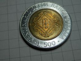 Italien 500 Lire, 1993 100 Jahre Bank von Italien (1893-1993