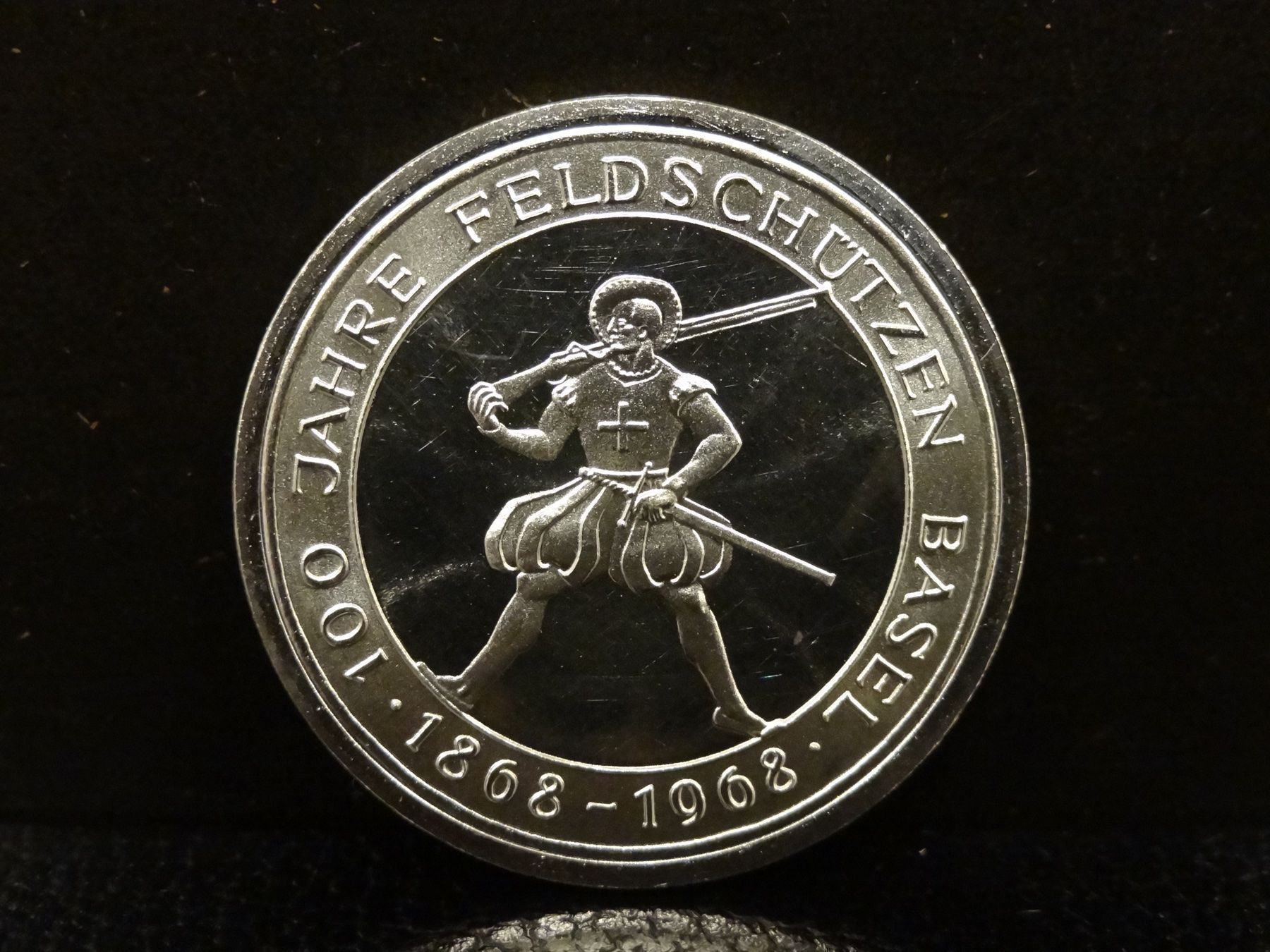 Médailles: KANT. SCHÜTZENFEST BEIDER BASEL 1968 SILBER – D'occasion à Kerzers par Flaschenposten 1
