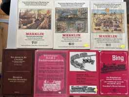 Lot de livres Marklin Bing et trains anciens