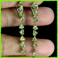 PERIDOT, Peridot Ohrhänger 925 Silber