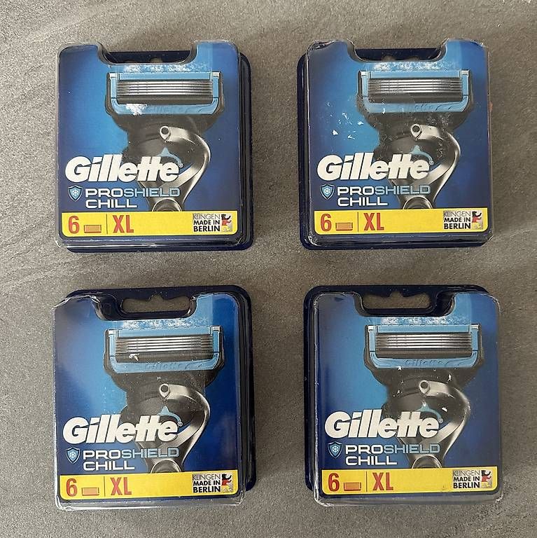 Rasierapparate & Rasierklingen: Gillette lames XL : 6 x Proschield Chill – Neu und originalverpackt aus La Chaux-de-fonds von ccjp