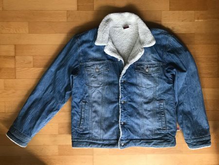 Timezone Jeansjacke Herren Gr. L - gefüttert mit Teddyfutter