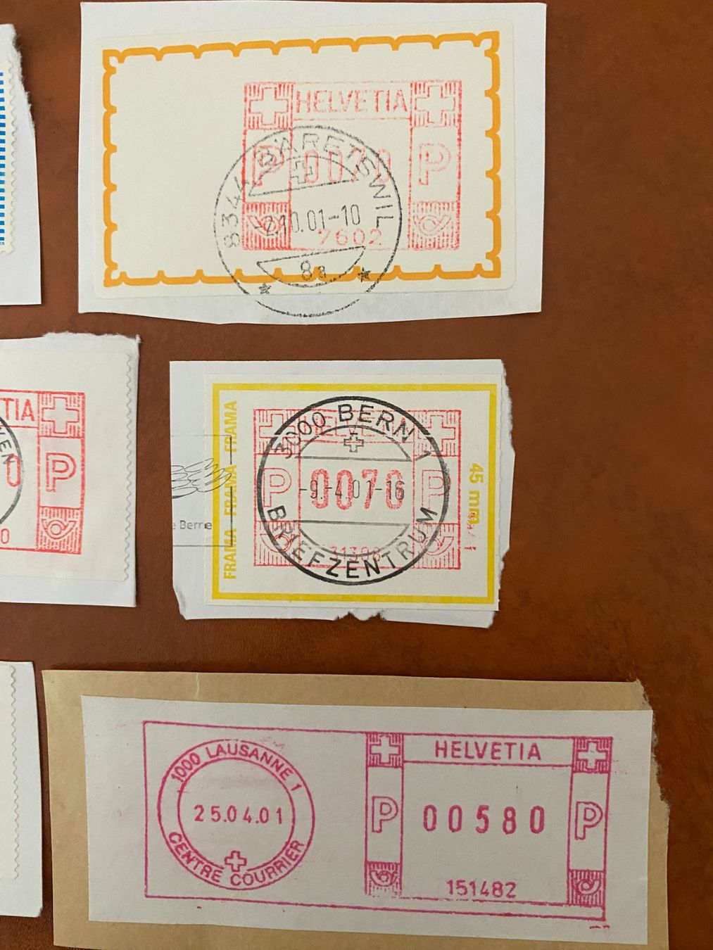 Tutti i francobolli: Briefmarken Automatenmarken – Usato da matten b. interlaken venduto da jfran17 2