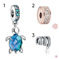 ✅ NEU Crystal Charm Anhänger zu Pandora - Silberfarbig