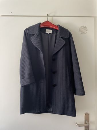 Übergangsmantel Claude Pierlot Gr.38 dunkelblau