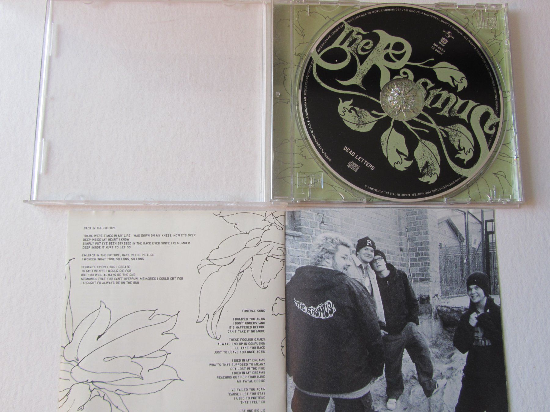 CD: the Rasmus, CD, dead letters – Usato da Weiningen ZH venduto da dietsch57 2