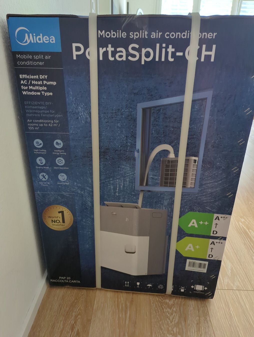 Midea Condizionatori: Midea PortaSplit-CH Mobiles Split-Klimagerät  NEU – Nuovo e nell'imballaggio originale da Zürich venduto da Enucatl 2