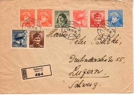 Brief, Tschechoslowakei - Luzern 1945