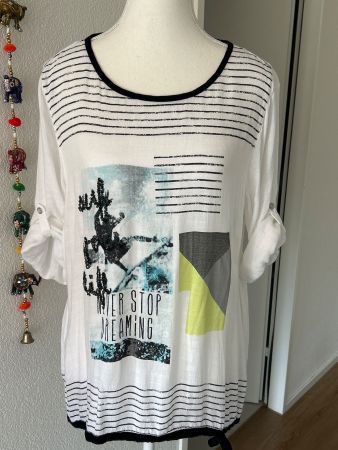 3/4 Arm Shirt mit Muster von Kenny S Gr. 38
