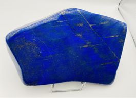 Grand Lapis Lazuli 1,3kg pierre bleu foncé polie rare