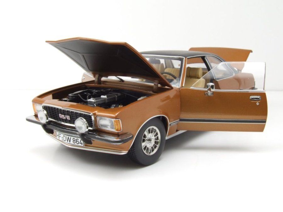 Opel Modellini d'auto: Opel Commodore B GS/E Coupé 1972-1977 dunkelbraun met. / – Nuovo e nell'imballaggio originale da Gerlafingen venduto da espero88 5