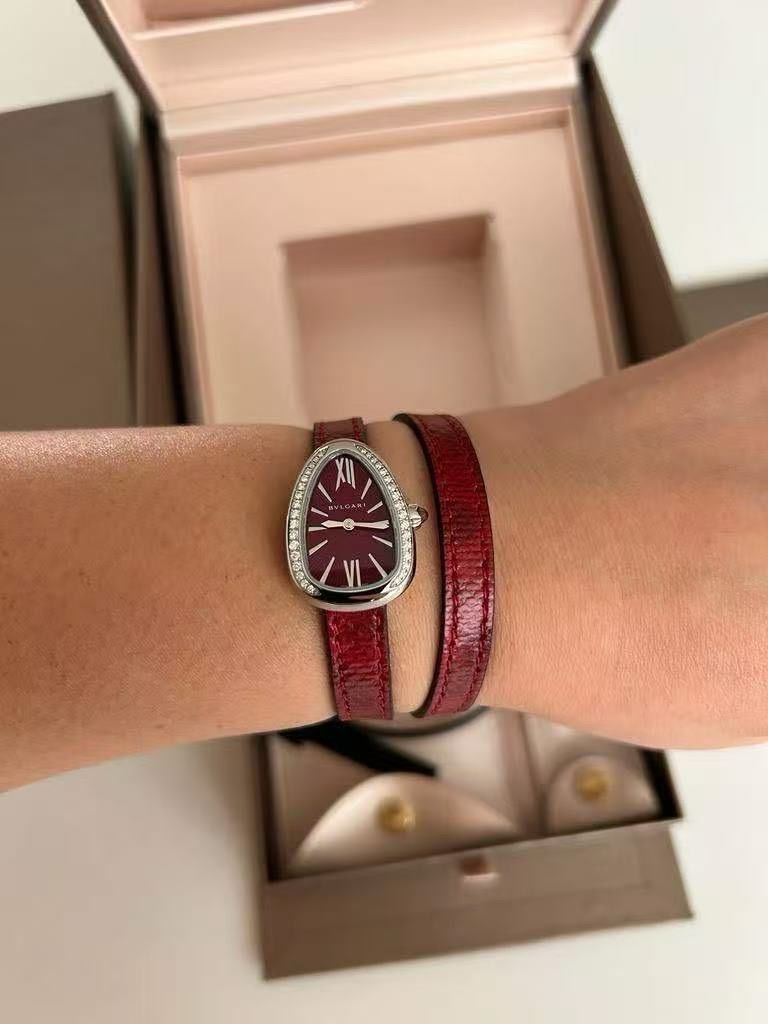 Bulgari Orologi: Bulgari Serpenti rot 27mm quartz with diamonds – Nuovo e nell'imballaggio originale da Pfäffikon SZ venduto da EMMA0111 2