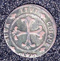 Münze Ch historisch "1791"