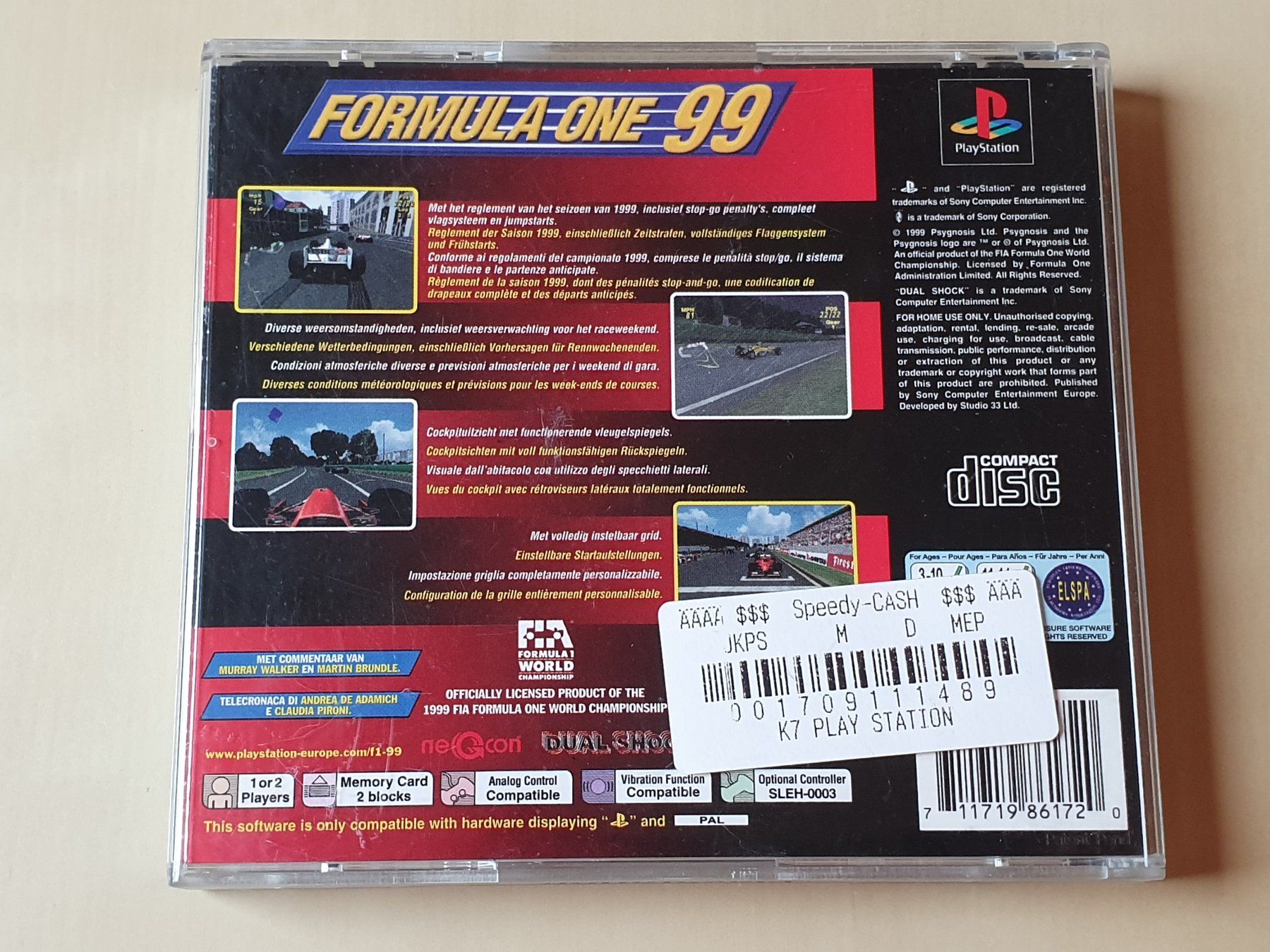 Sony Giochi: Formula One 99 – Usato da Stansstad venduto da collectorsshop 1