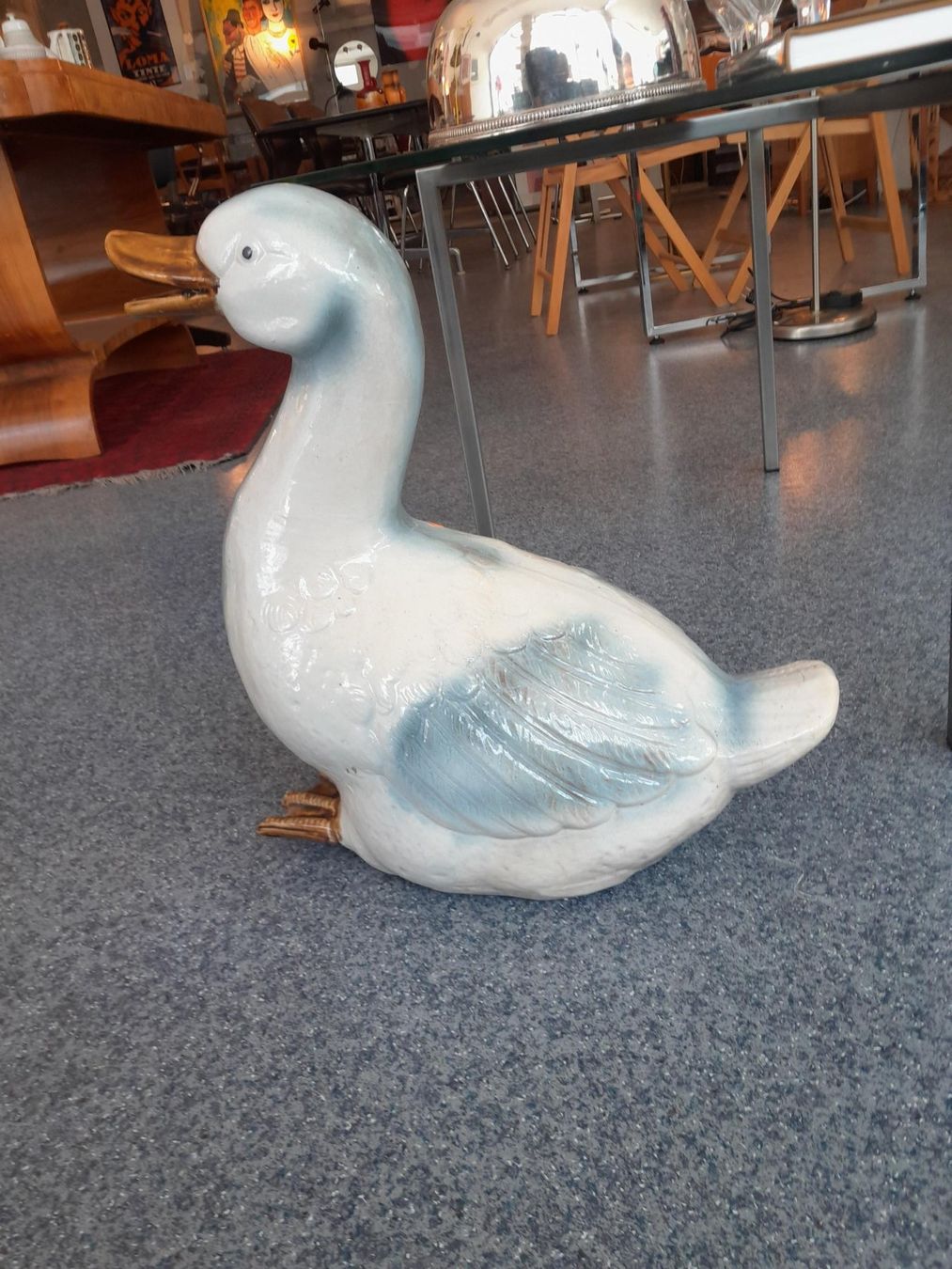 Figuren: Grosse Vintage Gans / Ente / Gartenfigur / Keramik? – Gebraucht aus Männedorf von Bel-view 4