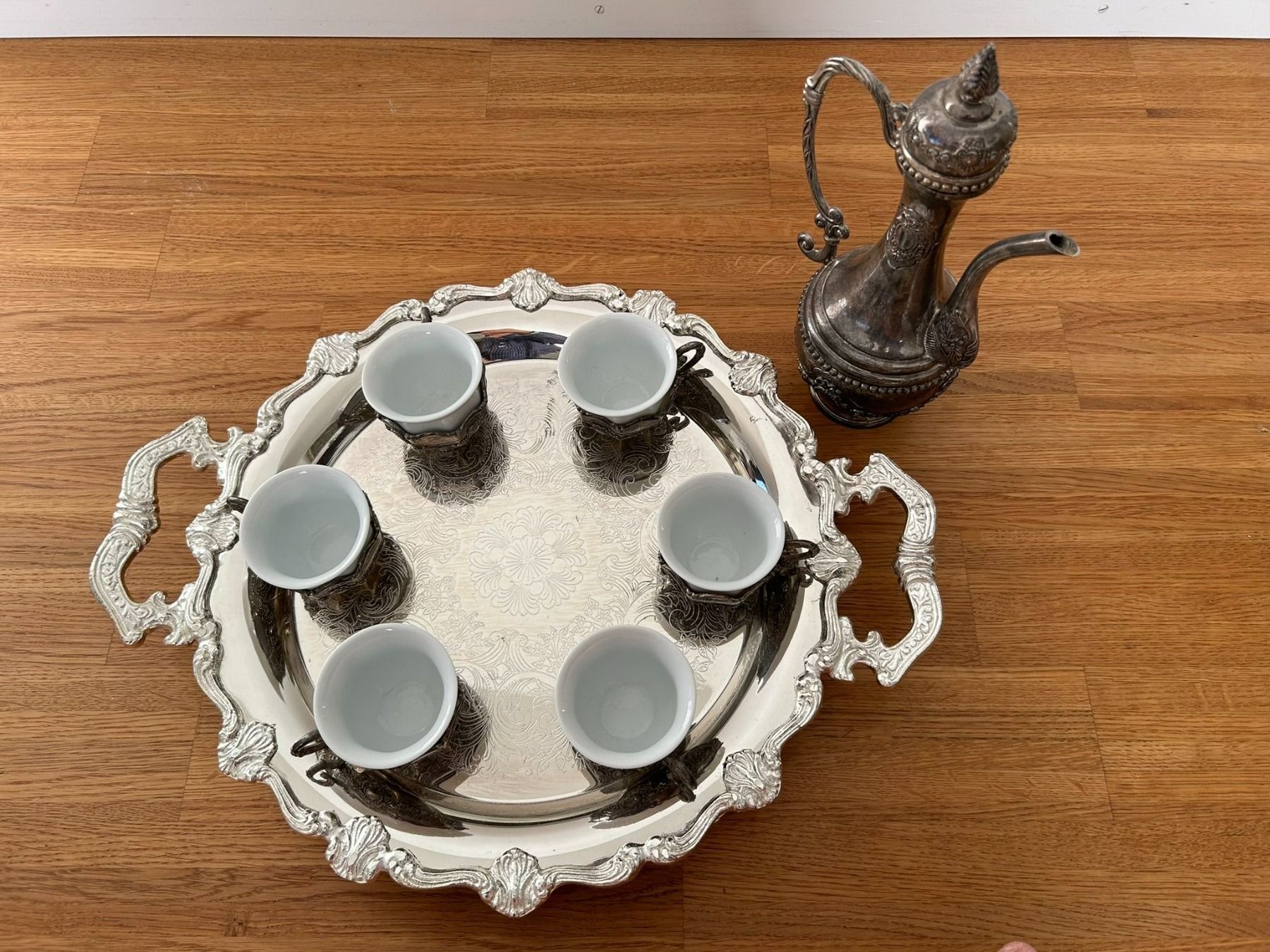 Set di piatti: Wunderschön - Versilbert Tee/Kaffee Set (14 teilig). – Usato da Küsnacht ZH venduto da filo_fila8700 2
