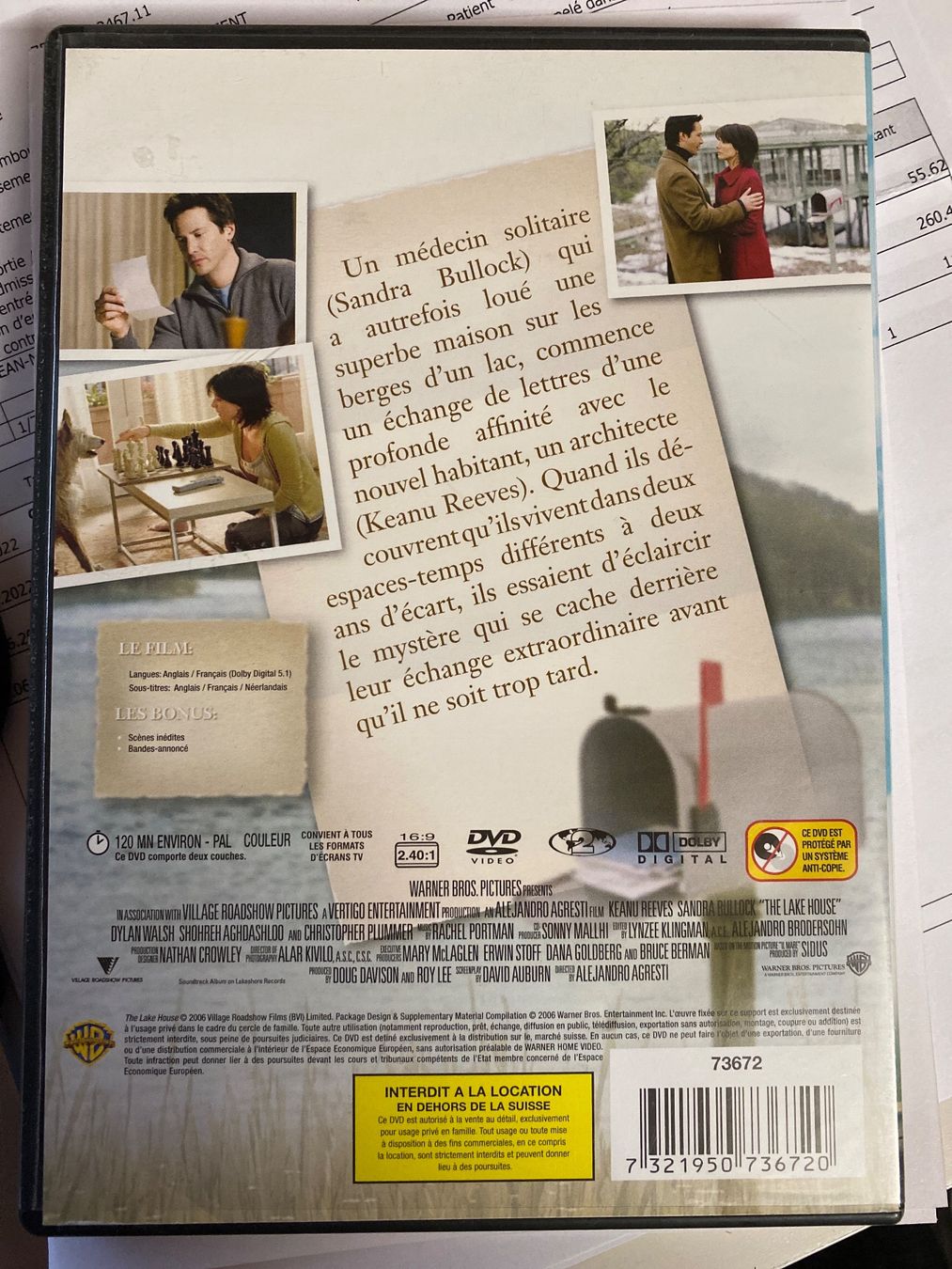 Tutti i DVDs: DVD - "Entre deux rives" avec Keanu Reeves – Usato da Le Brassus venduto da cinema13 1