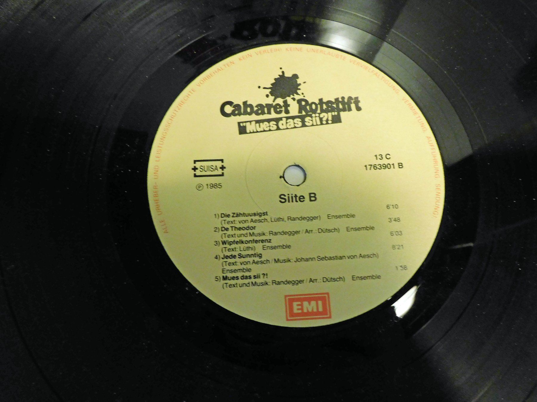 Dischi in vinile: Lp Schallplatte Cabaret Rotstift - 1985 – Usato da Sursee venduto da 76 2