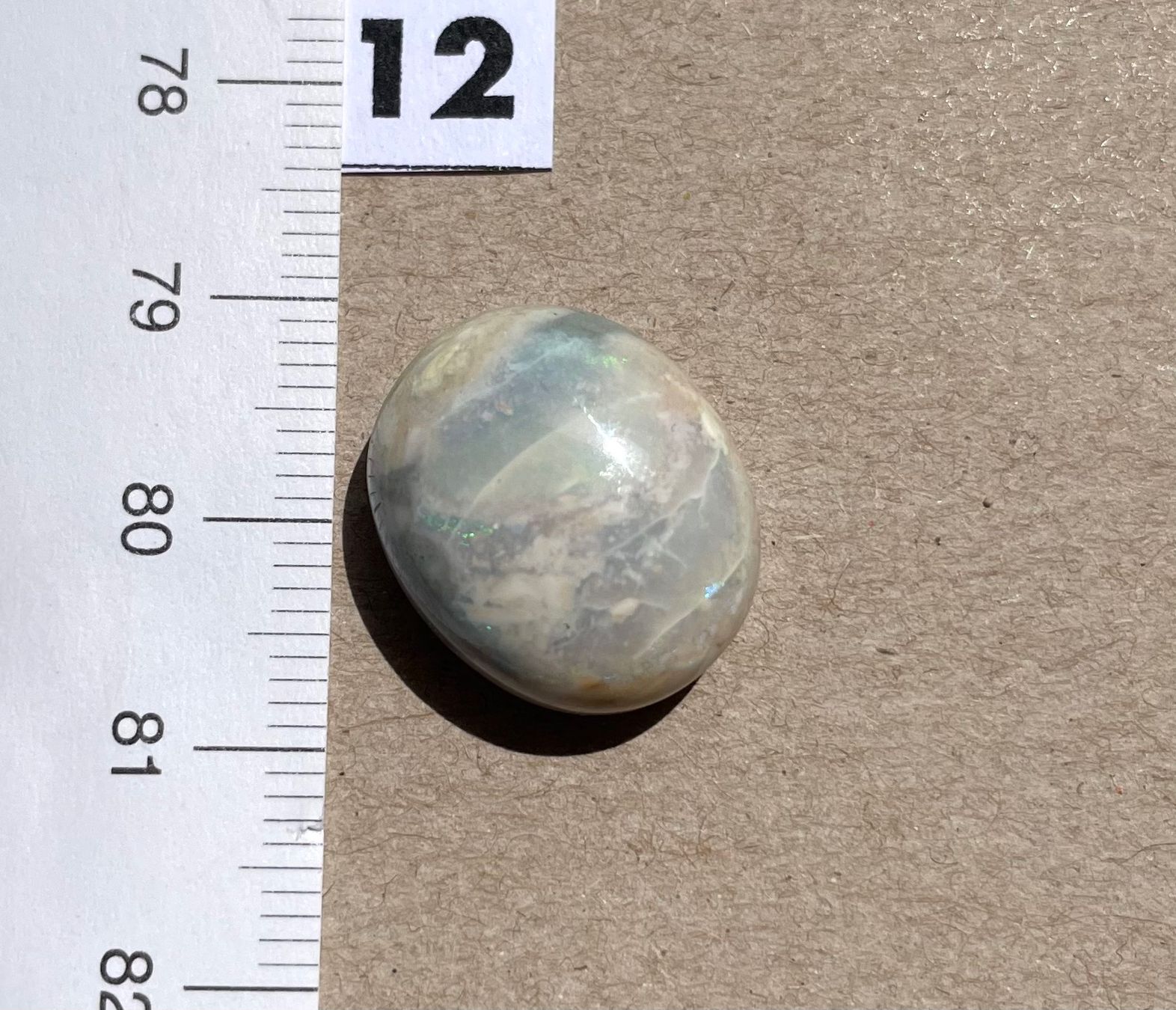 Fossili: Cabochon Opal echt  neu gross       TOP Geschenk Idee – Nuovo e nell'imballaggio originale da Leuggern venduto da gemshow 8