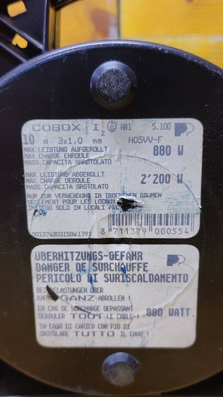 Cavi: Kabelrolle gelb 10 Meter (L3) – Usato da Aarau venduto da bro_9zsg 6