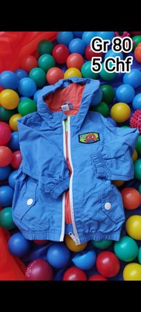 Jungen Übergangsjacke Gr.80 blau orange