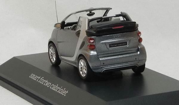 Smart Modellautos: Smart Fortwo Cabriolet 2007-2016 grau / silber / schwarz – Neu und originalverpackt aus Gerlafingen von espero88 5