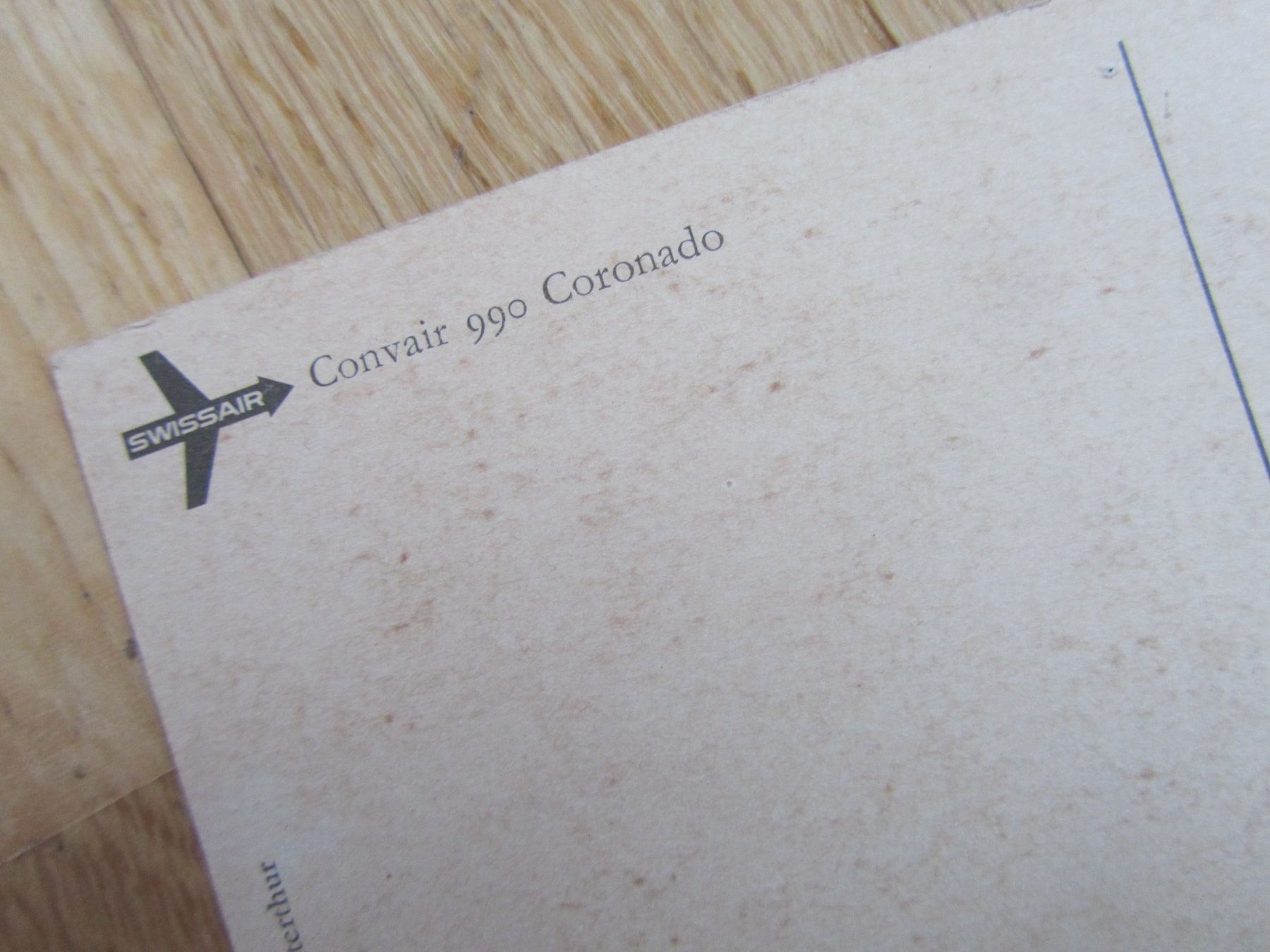 Cartoline postali: SWISSAIR  Convair 990 Coronado – Usato da Seengen venduto da mikelele 1