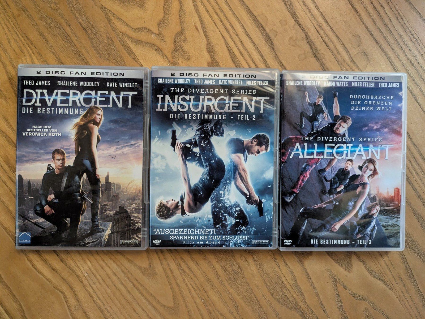 Tous les DVDs: DVD-Set: Die Divergent Serie - 3 Teile – D'occasion à Männedorf par Pacer19