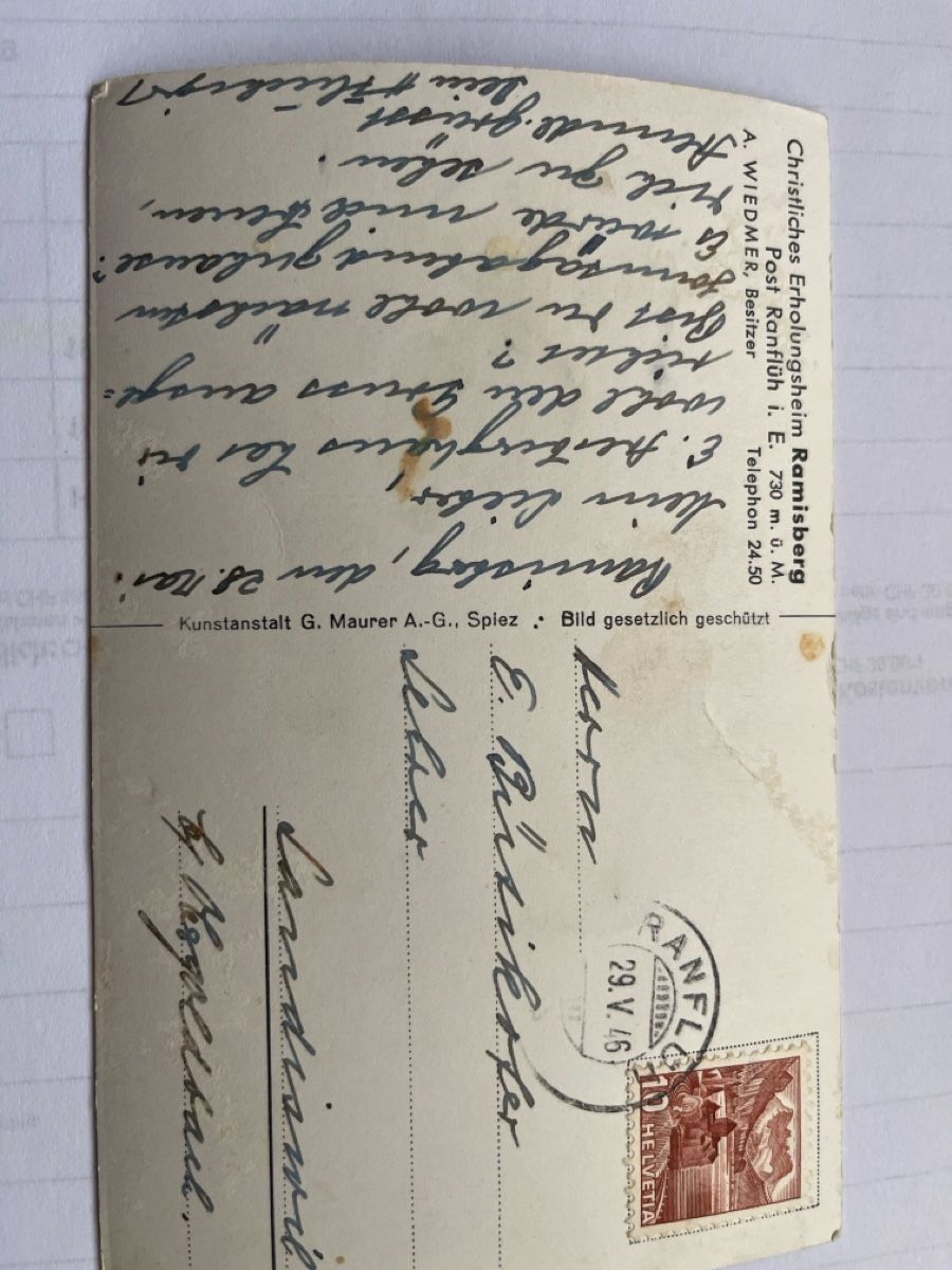 Cartoline postali: emmental ranflüh ramisberg – Usato da scharnachtal venduto da Riso500 1