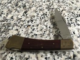 Rostfreies Taschenmesser mit Holzgriff